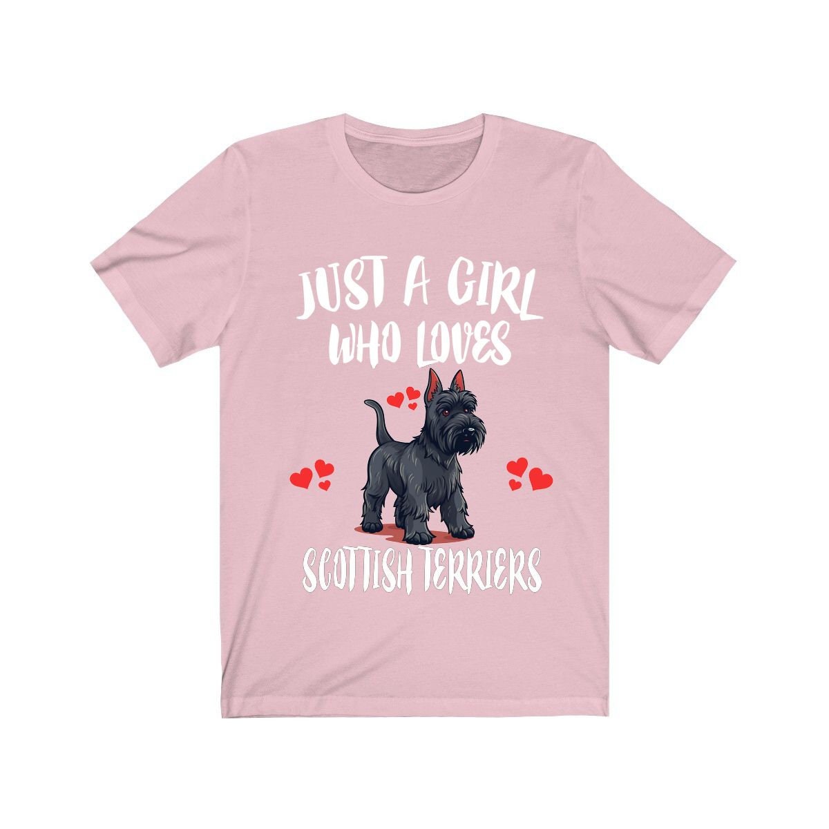 Just A Girl Who Loves Scottish Terriers Shirt, Dog Lover Shirt, Scottish Terrier Dog, Animal Toddler Infant Kids Gift T-Shirt Image 3