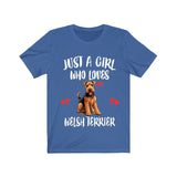 Just A Girl Who Loves Welsh Terriers Shirt, Dog Lover Shirt, Welsh Terrier Dog, Animal Toddler Infant Kids Gift T-Shirt Image 2