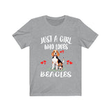 Just A Girl Who Loves Beagles Shirt, Dog Lover Shirt, Beagle Dog, Animal Toddler Infant Kids Gift T-Shirt Image 3