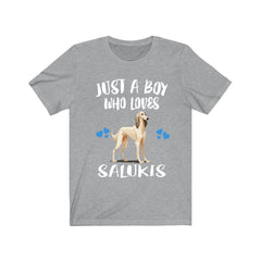 Just A Boy Who Loves Salukis Dogs Shirt - Saluki print design