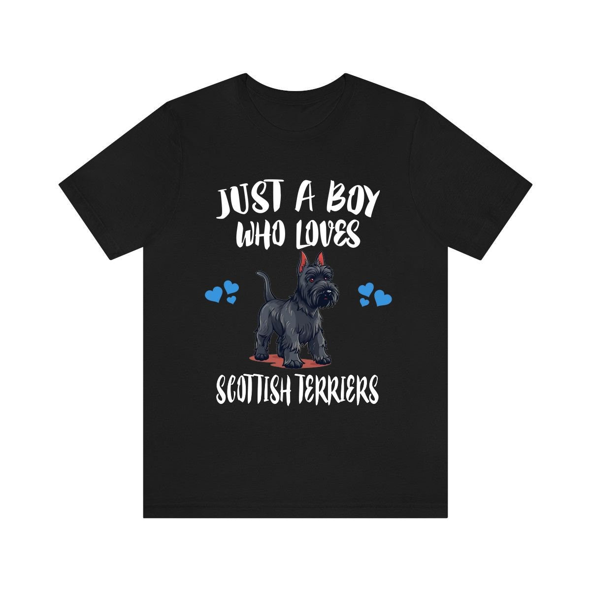 Just A Boy Who Loves Scottish Terriers Shirt, Dog Lover Shirt, Scottish Terrier Dog, Animal Toddler Infant Kids Gift T-Shirt Image 3