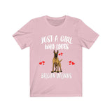 Just A Girl Who Loves Belgian Malinois Shirt, Dog Lover Shirt, Belgian Malinois Dog, Animal Toddler Infant Kids Gift T-Shirt Image 4