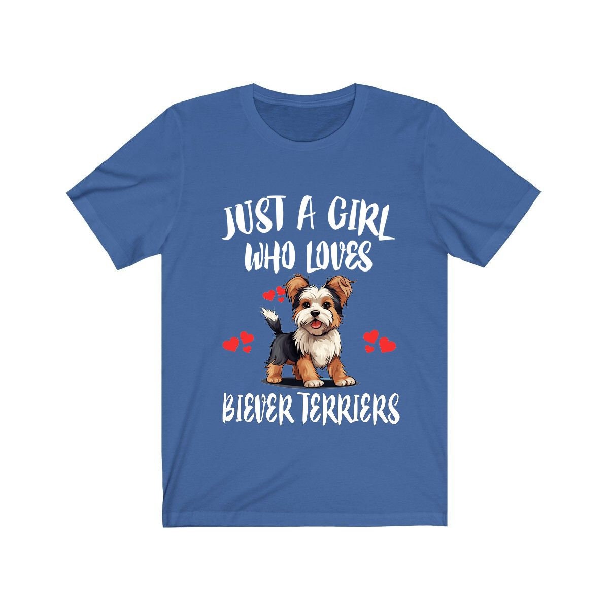Just A Girl Who Loves Biever Terriers Shirt, Dog Lover Shirt, Biever Terrier Dog, Animal Toddler Infant Kids Gift T-Shirt Image 1