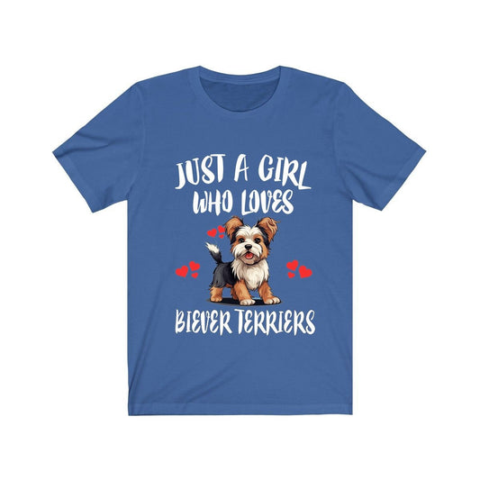Just A Girl Who Loves Biewer Terriers Shirt - Biewer Terrier print design