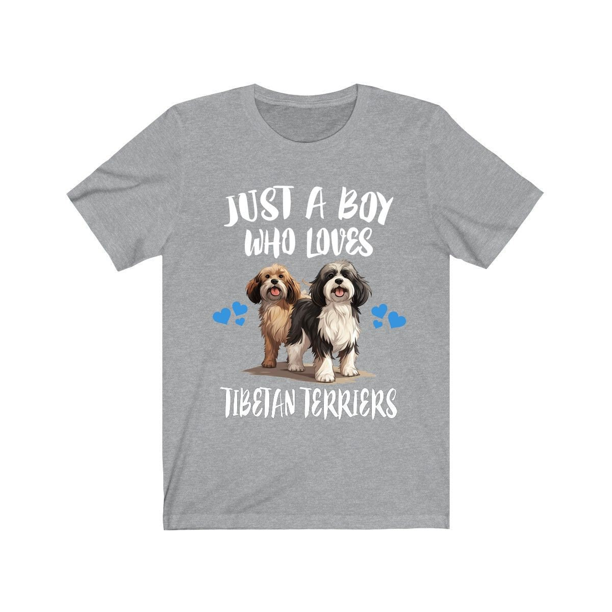 Just A Boy Who Loves Tibetan Terriers Dogs Shirt, Dog Lover Shirt, Tibetan Terrier Dog, Animal Toddler Infant Kids Gift T-Shirt Image 1