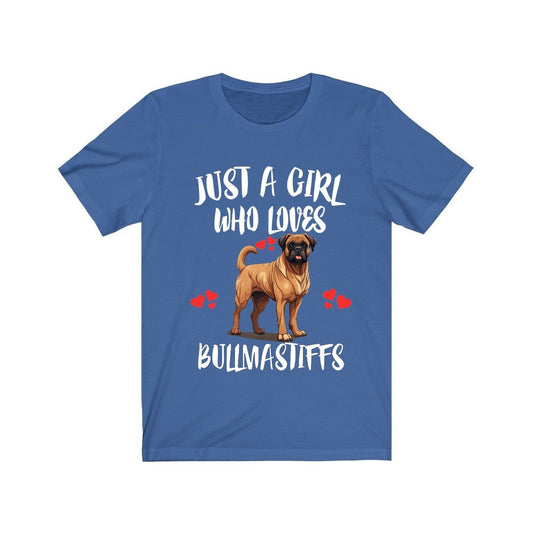 Just A Girl Who Loves Bullmastiffs Shirt - Bullmastiff print design