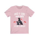 Just A Girl Who Loves Cane Corso Shirt, Dog Lover Shirt, Cane Corso Dog, Animal Toddler Infant Kids Gift T-Shirt Image 3