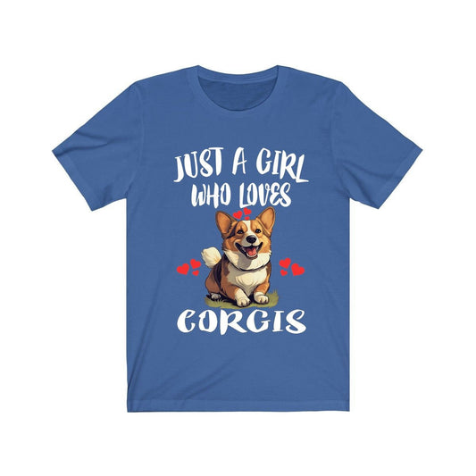 Just A Girl Who Loves Corgis Dogs Shirt - corgi print design