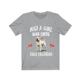 Just A Girl Who Loves Dogo Argentino Dogs Shirt, Dog Lover Shirt, Dogo Argentino Dog, Animal Toddler Infant Kids Gift T-Shirt Image 3