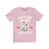 Just A Girl Who Loves Eskimo Dogs Shirt, Dog Lover Shirt, Eskimo Dog, Animal Toddler Infant Kids Gift T-Shirt Image 3
