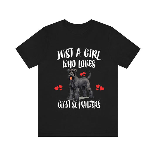Just A Girl Who Loves Giant Schnauzers Shirt - Giant Schnauzer print design