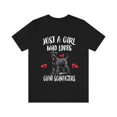 Just A Girl Who Loves Giant Schnauzers Shirt - Giant Schnauzer print design