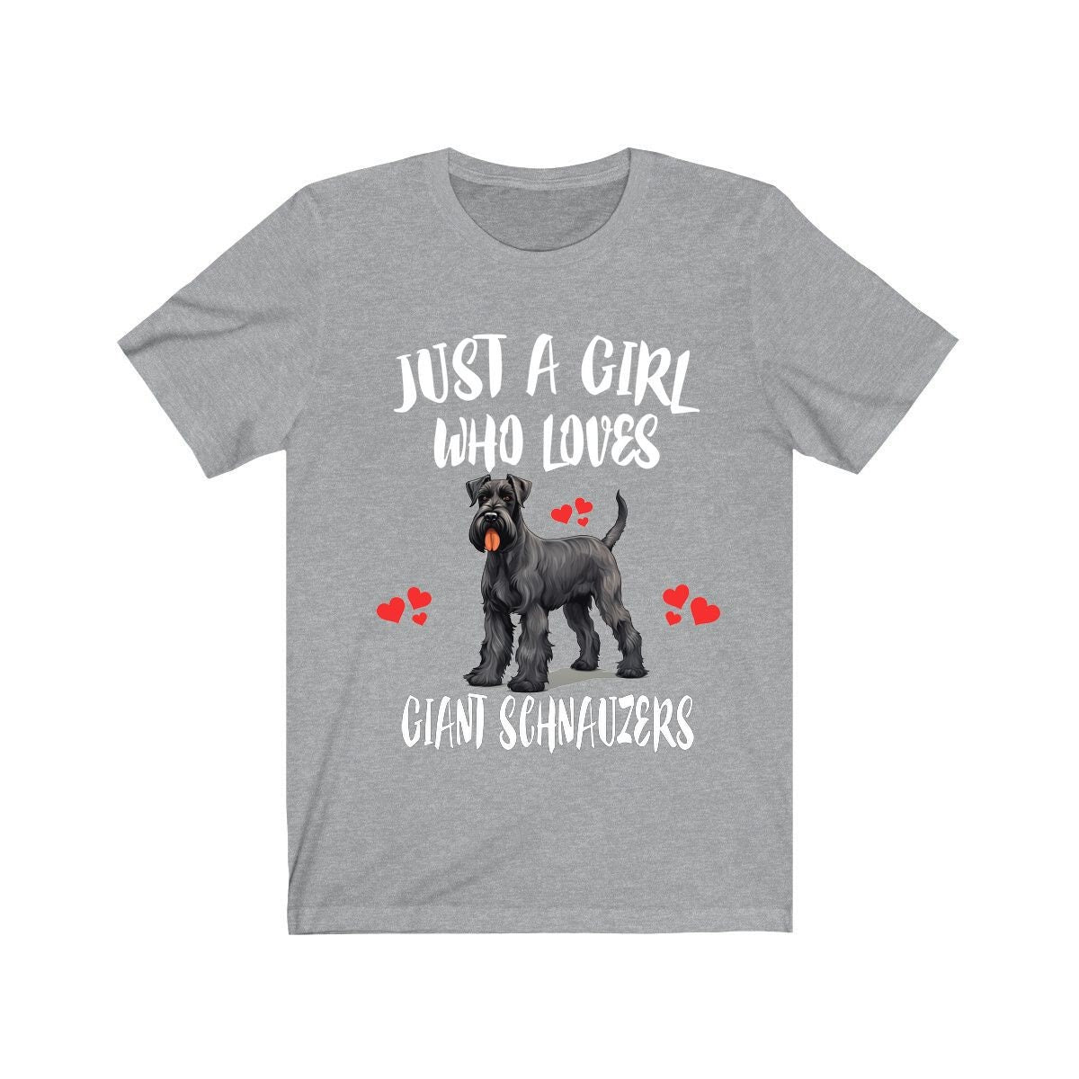 Just A Girl Who Loves Giant Schnauzers Dogs Shirt, Dog Lover Shirt, Giant Schnauzer Dog, Animal Toddler Infant Kids Gift T-Shirt Image 1
