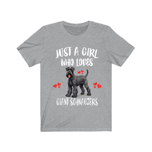 Just A Girl Who Loves Giant Schnauzers Shirt - Giant Schnauzer print design