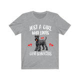 Just A Girl Who Loves Giant Schnauzers Dogs Shirt, Dog Lover Shirt, Giant Schnauzer Dog, Animal Toddler Infant Kids Gift T-Shirt Image 1