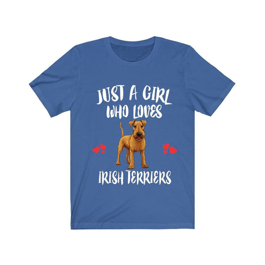 Just A Girl Who Loves Irish Terriers Dogs Shirt - Irish Terrier print design