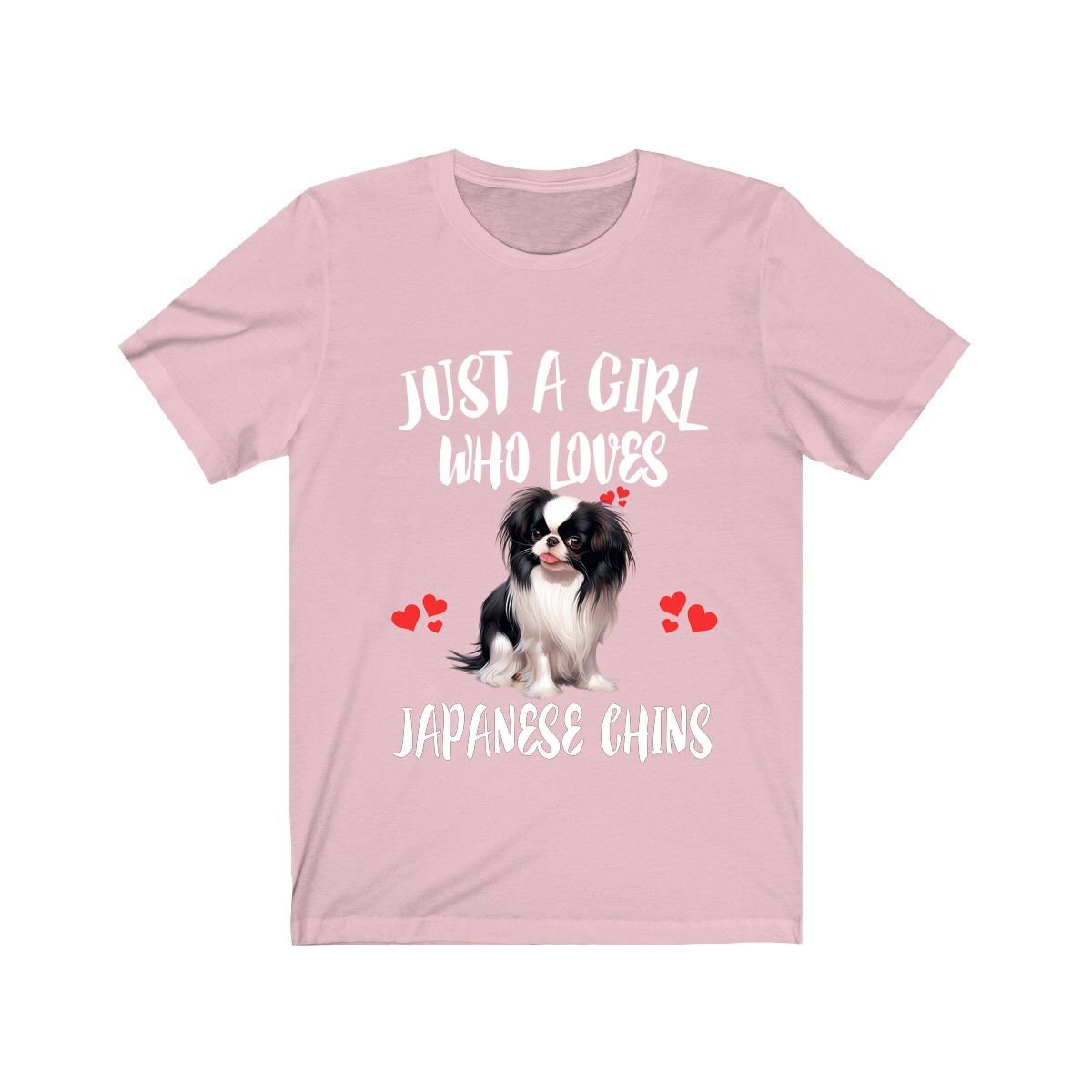 Just A Girl Who Loves Japanese Chins Dogs Shirt, Dog Lover Shirt, Japanese Chin Dog, Animal Toddler Infant Kids Gift T-Shirt Image 3