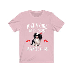 Just A Girl Who Loves Japanese Chins Shirt - Japanese Chin print design