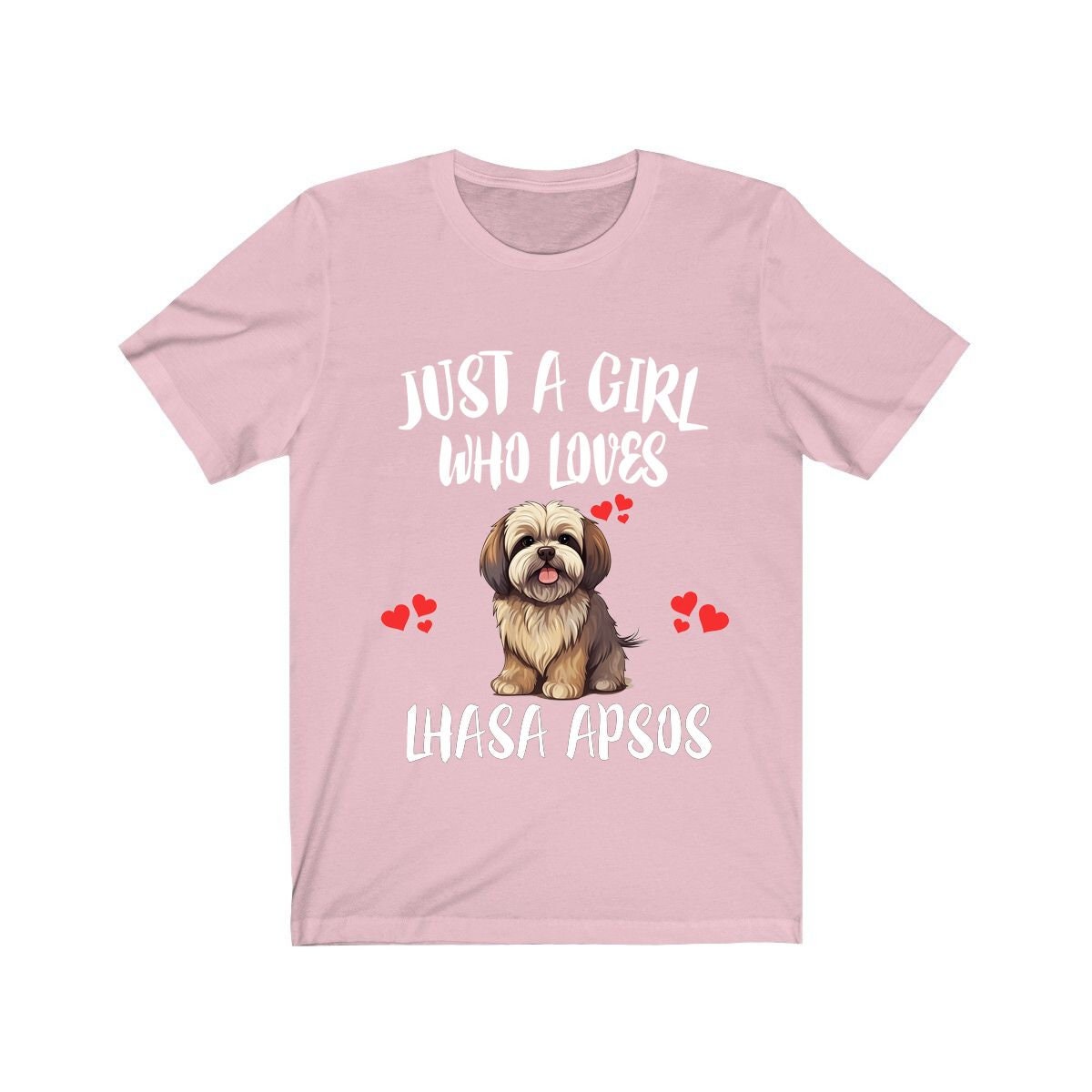 Just A Girl Who Loves Lhasa Apsos Dogs Shirt, Dog Lover Shirt, Lhasa Apso Dog, Animal Toddler Infant Kids Gift T-Shirt Image 2