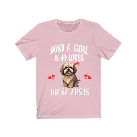 Just A Girl Who Loves Lhasa Apsos Shirt - Lhasa Apso print design