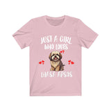 Just A Girl Who Loves Lhasa Apsos Dogs Shirt, Dog Lover Shirt, Lhasa Apso Dog, Animal Toddler Infant Kids Gift T-Shirt Image 2