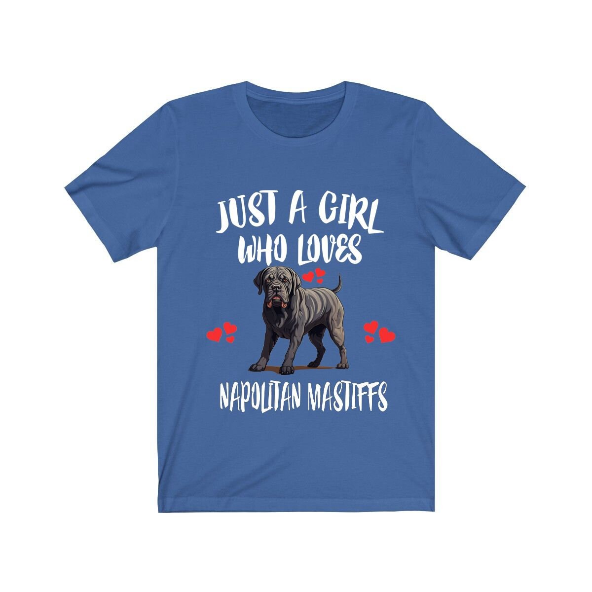 Just A Girl Who Loves Napolitan Mastiffs Dogs Shirt, Dog Lover Shirt, Mastiff Dog, Animal Toddler Infant Kids Gift T-Shirt Image 3