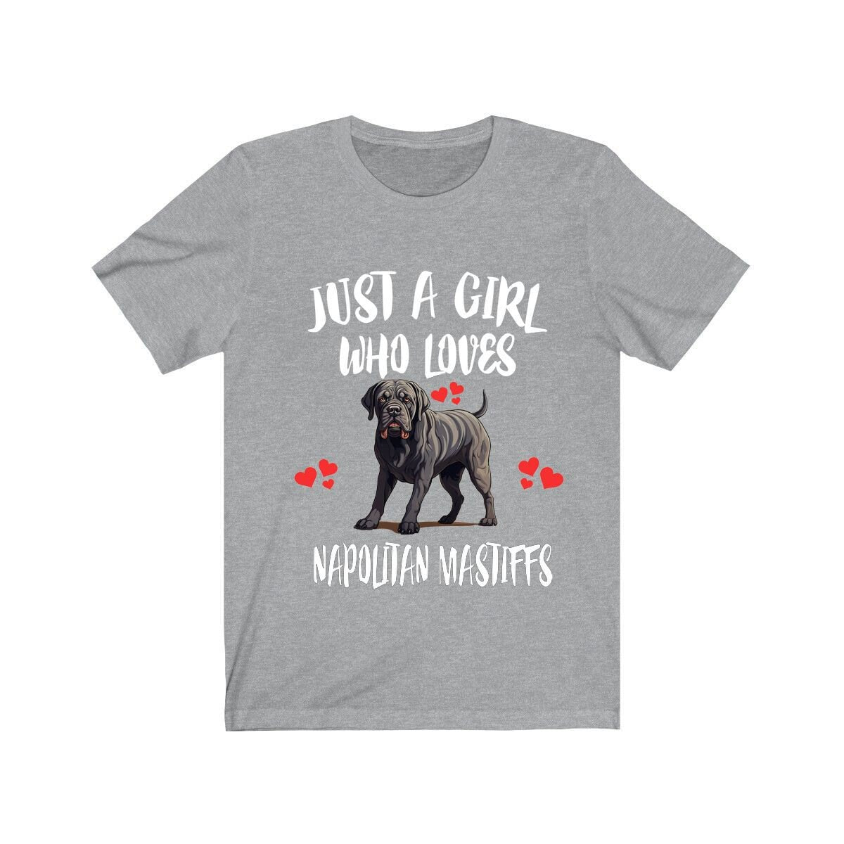 Just A Girl Who Loves Napolitan Mastiffs Dogs Shirt, Dog Lover Shirt, Mastiff Dog, Animal Toddler Infant Kids Gift T-Shirt Image 1