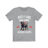 Just A Girl Who Loves Napolitan Mastiffs Dogs Shirt, Dog Lover Shirt, Mastiff Dog, Animal Toddler Infant Kids Gift T-Shirt Image 1