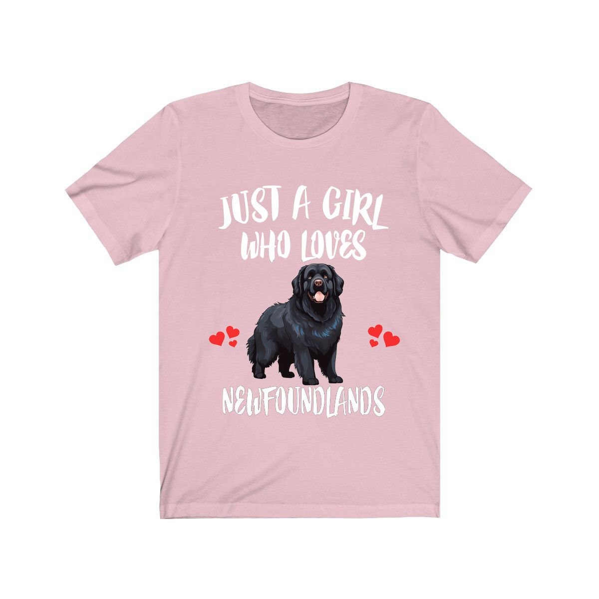 Just A Girl Who Loves Newfoundlands Dogs Shirt, Dog Lover Shirt, Newfoundland Dog, Animal Toddler Infant Kids Gift T-Shirt Image 4