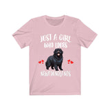 Just A Girl Who Loves Newfoundlands Dogs Shirt, Dog Lover Shirt, Newfoundland Dog, Animal Toddler Infant Kids Gift T-Shirt Image 4