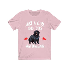 Just A Girl Who Loves Newfoundlands Shirt - Newfoundland print design