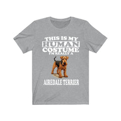 This Is My Human Costume I'm Really An Airedale Terrier Shirt - Airedale print design