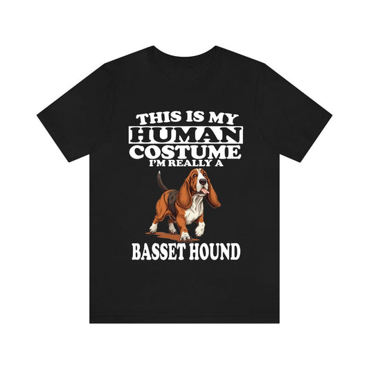 This Is My Human Costume I'm Really A Basset Hound Shirt - Basset Hound print design
