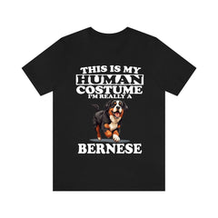 This Is My Human Costume I'm Really A Bernese Mountain Dog Shirt - Bernese print design
