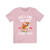 Just A Girl Who Loves Shiba Inus Dogs Shirt, Dog Lover Shirt, Shiba Inu Dog, Animal Toddler Infant Kids Gift T-Shirt Image 3