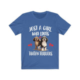 Just A Girl Who Loves Tibetan Terriers Dogs Shirt, Dog Lover Shirt, Tibetan Terrier Dog, Animal Toddler Infant Kids Gift T-Shirt Image 2