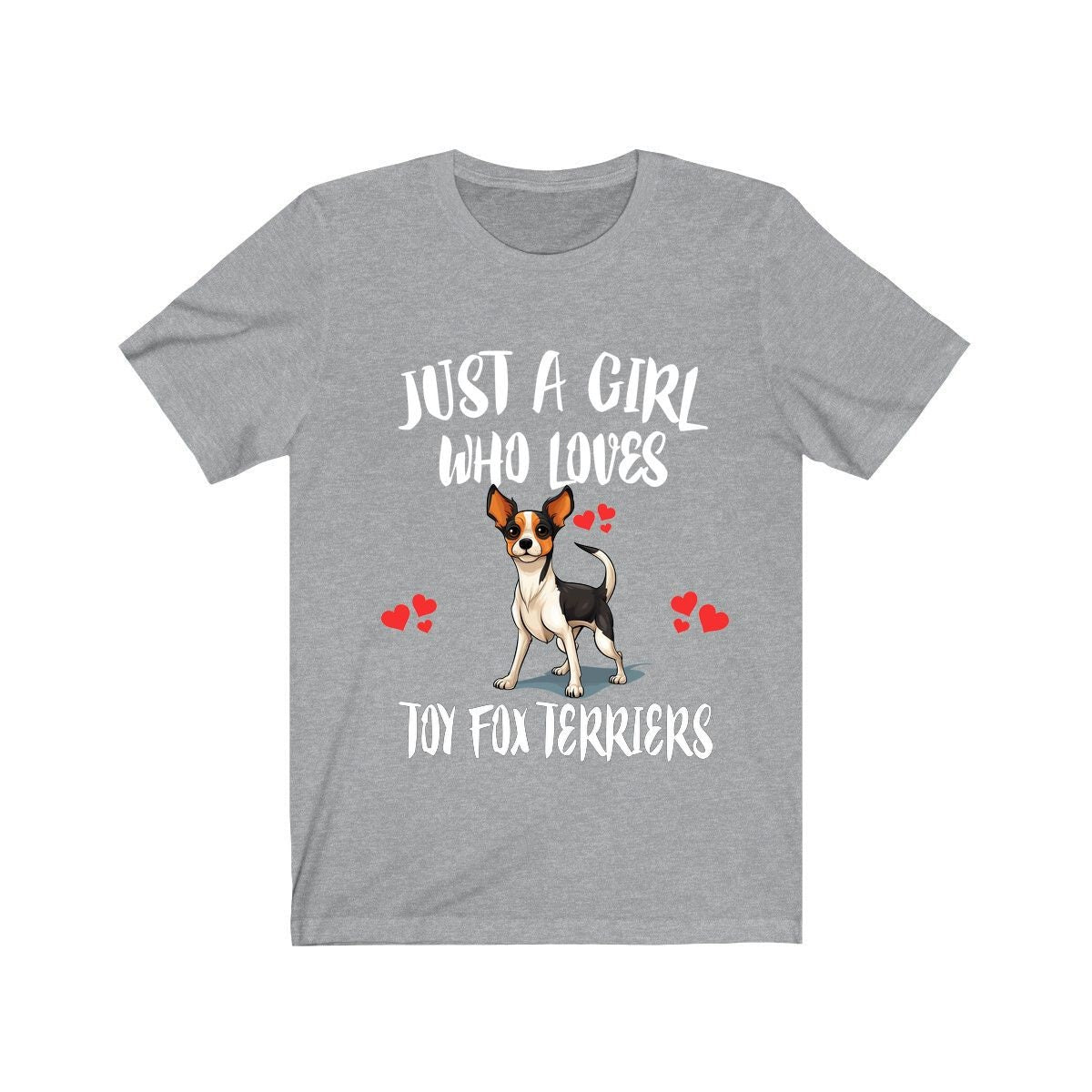 Just A Girl Who Loves Toy Fox Terriers Dogs Shirt, Dog Lover Shirt, Toy Fox Terrier Dog, Animal Toddler Infant Kids Gift T-Shirt Image 1