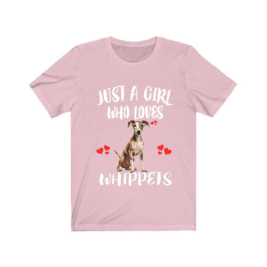 Just A Girl Who Loves Whippets Dogs Shirt - Whippet print design