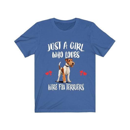 Just A Girl Who Loves Wire Fox Terriers Shirt - Wire Fox Terrier print design