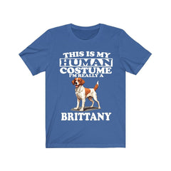 This Is My Human Costume I'm Really A Brittany Spaniel Shirt - Brittany Spaniel print