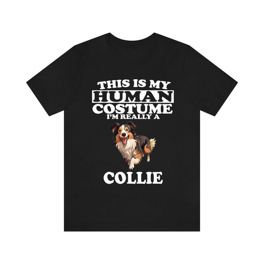 This Is My Human Costume I'm Really A Collie Shirt - Collie print design