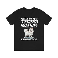 This Is My Human Costume I'm Really An Eskimo Dog Shirt - American Eskimo Dog print