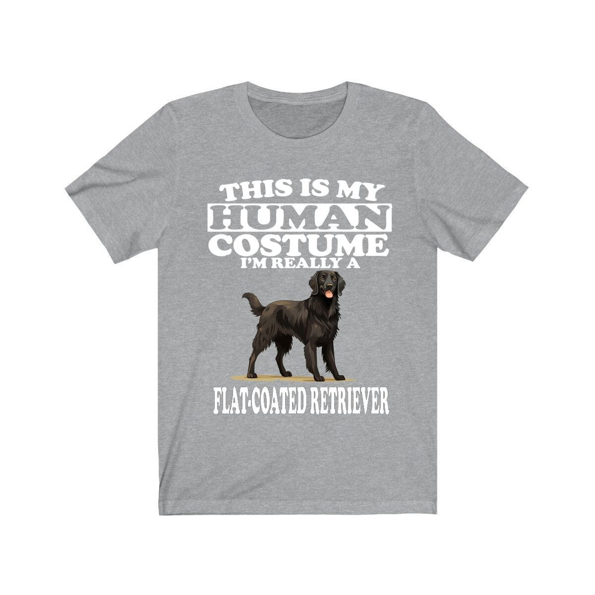 This Is My Human Costume I'm Really A Flat Coated Retriever Shirt, Dog Lover Shirt, Flat Coated Retriever Dog, Animal T-Shirt Image 1