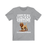 This Is My Human Costume I'm Really A Italiano Spinone Dogs Shirt, Dog Lover Shirt, Spinone Italiano Dog, Animal Toddler Infant Kids T-Shirt Image 3