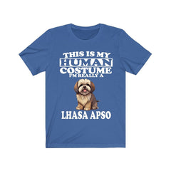 This Is My Human Costume I'm Really A Lhasa Apso Shirt - Lhasa Apso print design