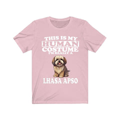 This Is My Human Costume I'm Really A Lhasa Apso Shirt - Lhasa Apso print design