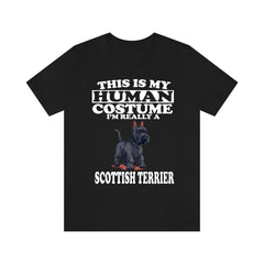 This Is My Human Costume I'm Really A Scottish Terrier Shirt - Scottish Terrier print