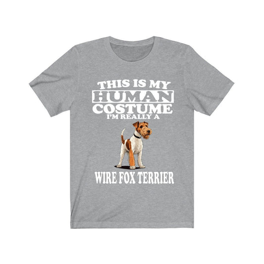 This Is My Human Costume I'm Really A Wire Fox Terrier Shirt - Wire Fox Terrier print