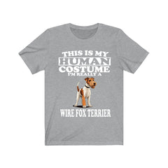 This Is My Human Costume I'm Really A Wire Fox Terrier Shirt - Wire Fox Terrier print
