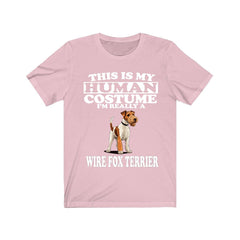 This Is My Human Costume I'm Really A Wire Fox Terrier Shirt - Wire Fox Terrier print